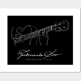 Fernando Sor-classical guitar-Spanish Posters and Art